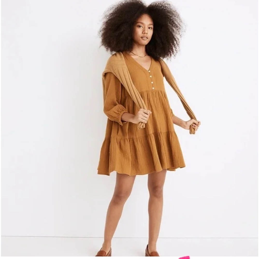 Madewell Lightspun Colette Mini Dress Size 10